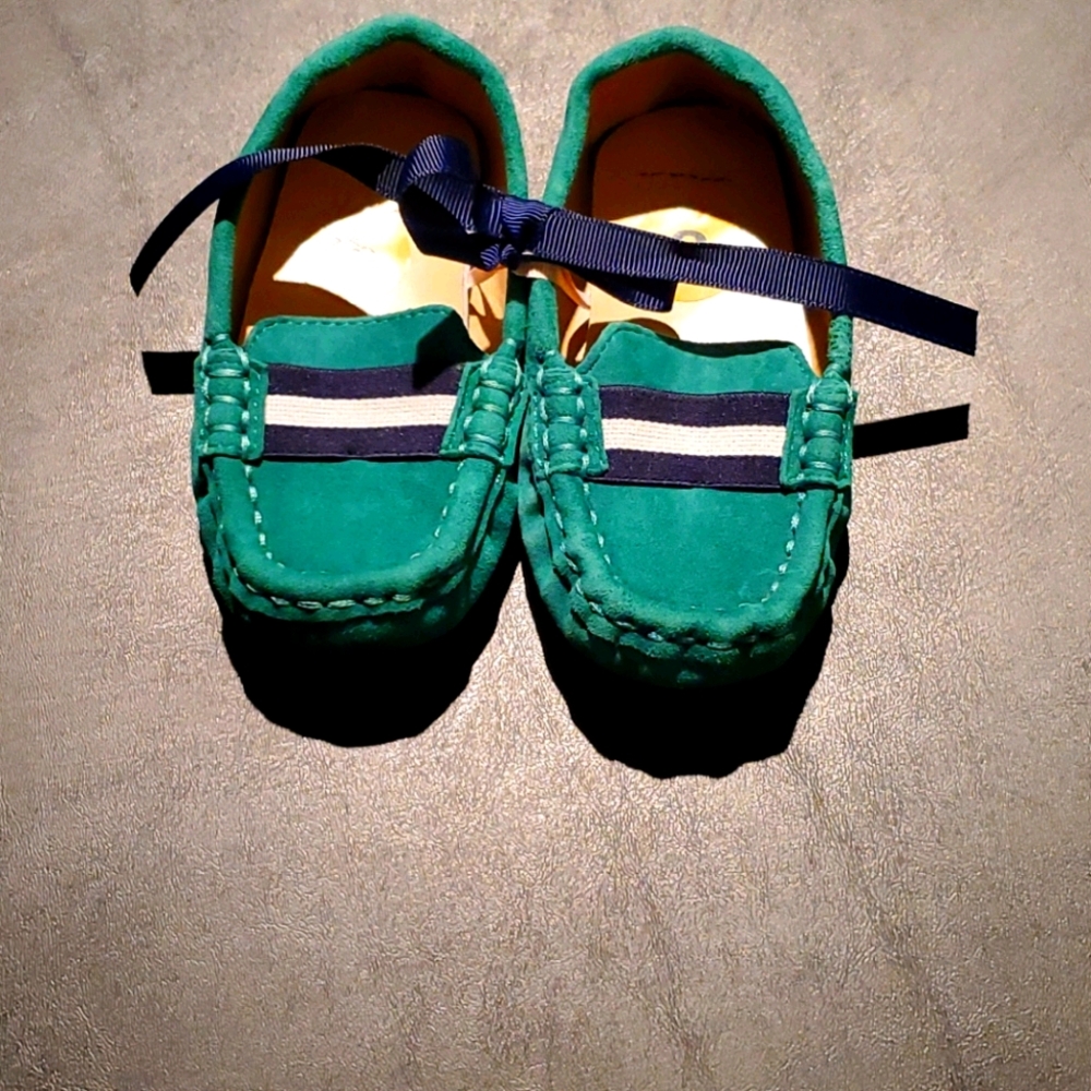 Janie and Jack suede driving loafer